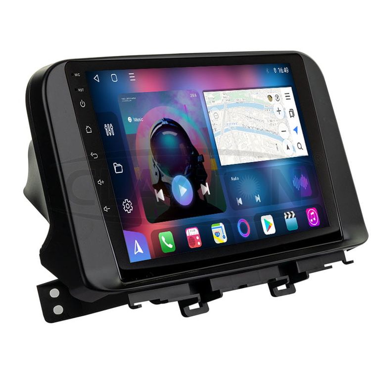 Clayton Android Multimedia System, Hyundai Kona, 8 GB, 128 GB - Black 