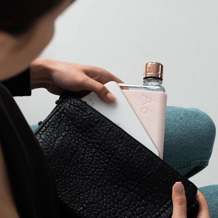 Memobottle A6 Silicone Sleeve with Thermal Insulation, Non-Toxic Material, Drop Protection, Matte Finish, Soft & Stylish - Pale Coral