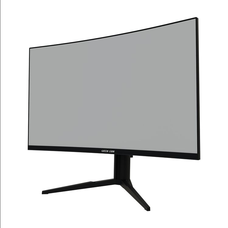 Green Lion ENGIMA 27'' Gaming Monitor with 1080P Full HD Resolution, 1800R Curved Screen, Ultra-Slim Bezel, 5ms Blur-Free Motion, Adjustable Height, Built-in Cable Hook, Wall-Mount Ready, AMD FreeSync, VA Panel Type - Black