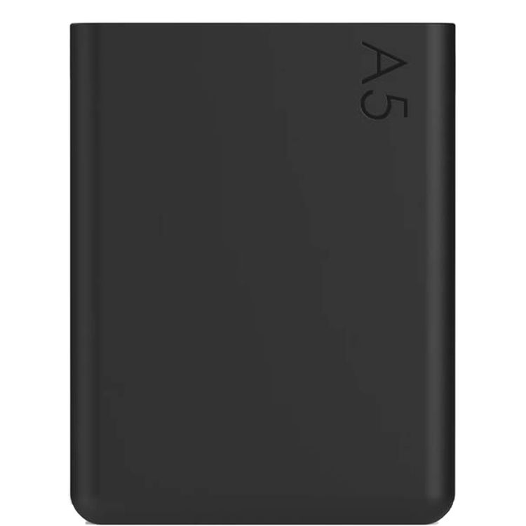 غلاف سيليكون لميموبوتل A5 مع عازل حراري، مادة غير سامة، حماية من السقوط، لمسة نهائية مطفية، ناعم وأنيق - حبر أسود