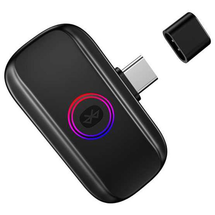 GameSir R3 Bluetooth Audio Adapter, Smooth & Synchronized Audio Transmission, Suport Two Bluetooth Headsets, Plug & Play, Support Voice Chat, Low Power Consumption - Black