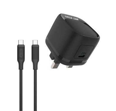 شاحن حائط USB-C من Green Lion مع كابل USB-C إلى USB-C، بق...
