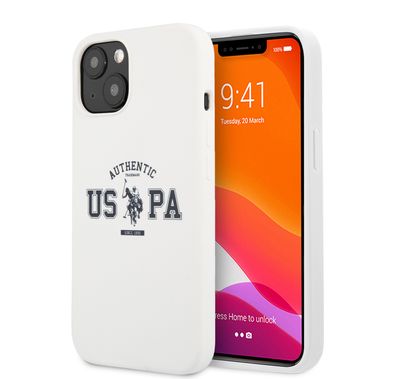 CG MOBILE U.S. Polo Assn. Liquid Silicone Authentic Logo Compatible for iPhone 13 (6.1")  Drop Resistant, Easy Access to All Ports, Anti-Scratch, & Shock Absorption Protective