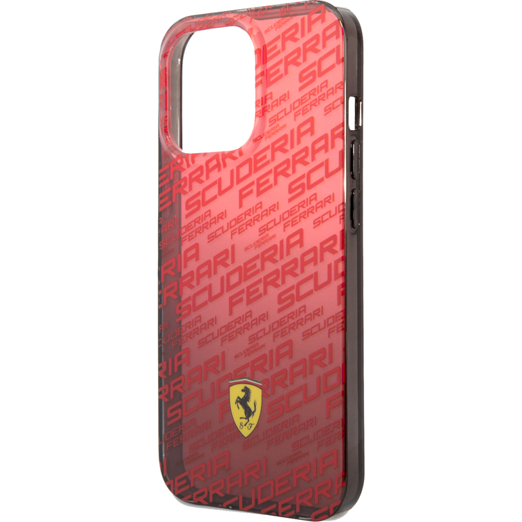 Ferrari PC/TPU Scuderia Dyed Bumper  Case, Drop protection, Compatible with iPhone 13 Pro - Red