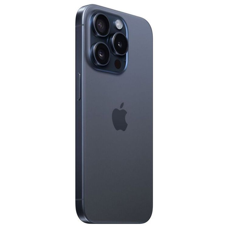 Apple iPhone 15 Pro with 1TB Capacity, 6.1-inch Screen Size, Dual eSIM, 48MP Camera Resolution, A17 Bionic Chip, USB-C Connector Type, 5G Network Technology, Splash, Water & Dust Resistant - Blue Titanium