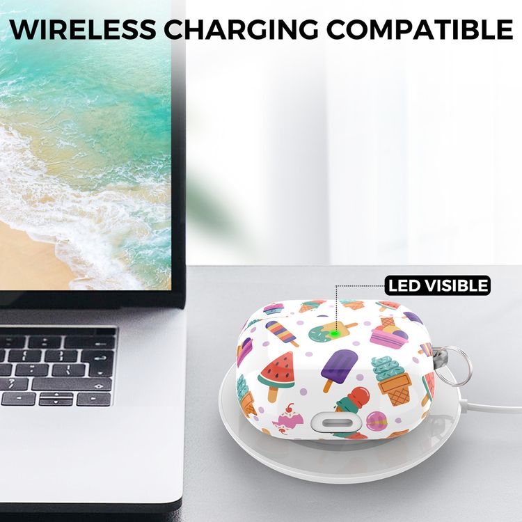 AhaStyle Premium TPU IMD Patterns Keychain Case for Airpods 3 - Sweets