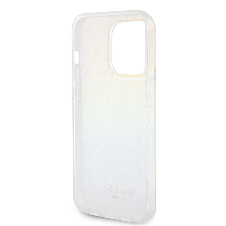 Guess IML Case with Faceted Mirror Disco Pattern - Iridescent - iPhone 15 Pro
