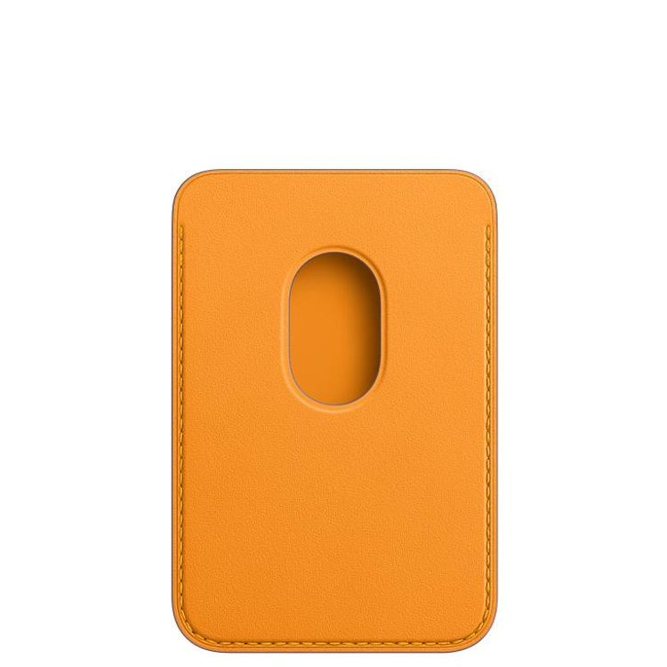 Apple Leather Wallet with MagSafe Compatible for iPhone - California Poppy