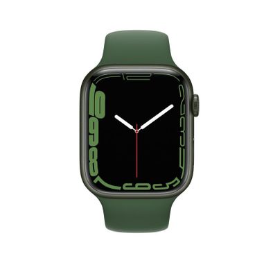 Apple Watch Series 7 [GPS  41mm] with Green Aluminum Case & Clover Green Sport Band