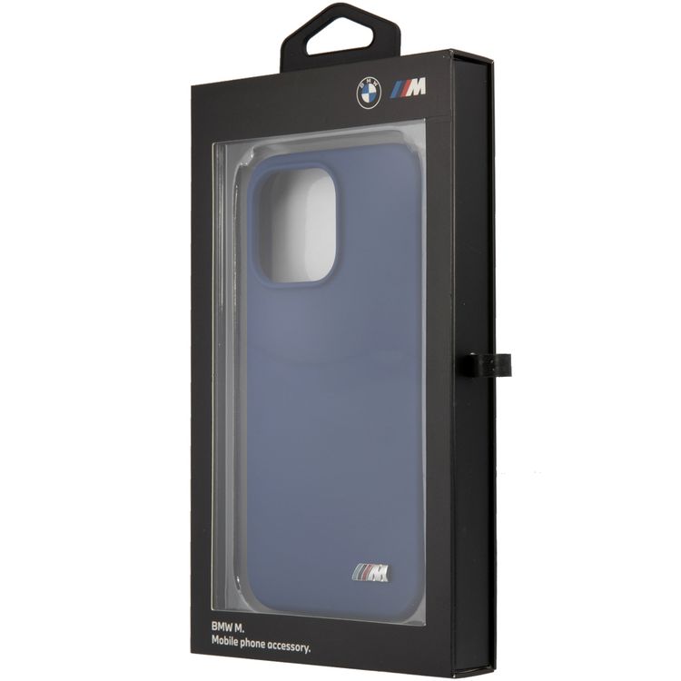 كفر حماية شعار CG MOBILE BMW السلس المصنوع من السيليكون الصلب متوافق مع هاتف iPhone 13 Pro (6.1") مقاوم للصدمات والخدوش، وسهولة الوصول إلى جميع المنافذ (الكاميرات والأزرار ومكبرات الصوت) - أزرق