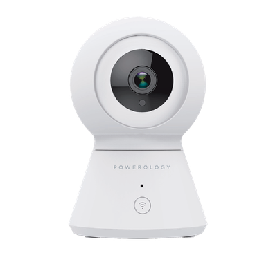 Powerology Wi-Fi Smart Home Camera 1080 Full HD 355° Horizontal and 110° Vertical Movement with Embedded Mic & Speaker, Motion Detection Sensor, Two-Way Audio Talk ( CCTV )