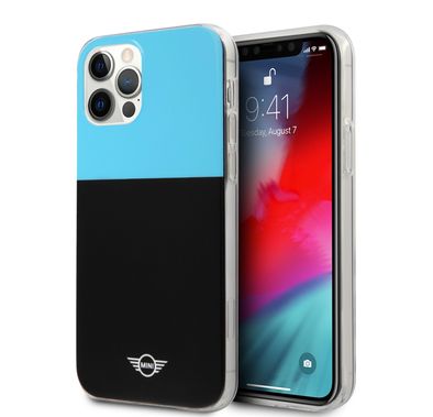 Mini Cooper PC/TPU Color Block Hard Case for iPhone 12 / 12 Pro (6.1") - Light Blue