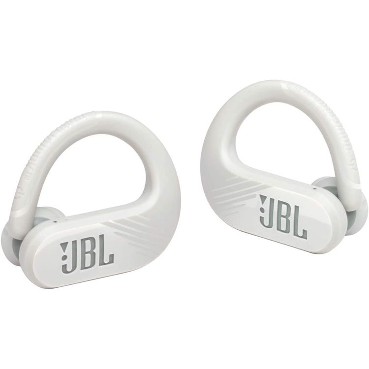 JBL Endurance Peak 2 Waterproof True Wireless In-Ear Sport Headphones, Pure Bass Sound, Bluetooth Headphones 30hours Battery, IPX7 Water & Sweat Proof - White