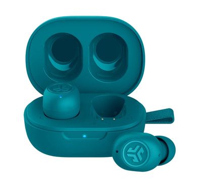 JLab JBuds Mini True Wireless Earbuds, Noise-Canceling, Quick Charge, Splashproof, 15 Minutes of Fast Charging Time, 20 Hours Total Playtime - Teal