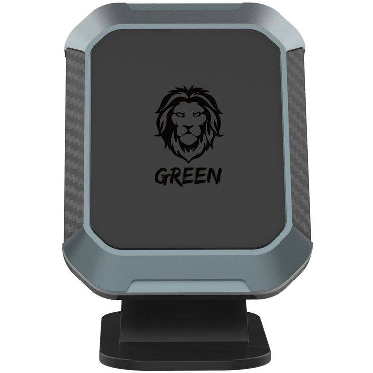حامل هاتف مغناطيسي للسيارة 2 في 1 من Green Lion متوافق مع الأجهزة مقاس 3.4 بوصة - 7 بوصة، مع امتداد لفتحة التهوية، ودوران 360 درجة، وتشغيل بيد واحدة، و4 مغناطيسات قوية، وتصميم آمن ومستقر ومرن - أسود
