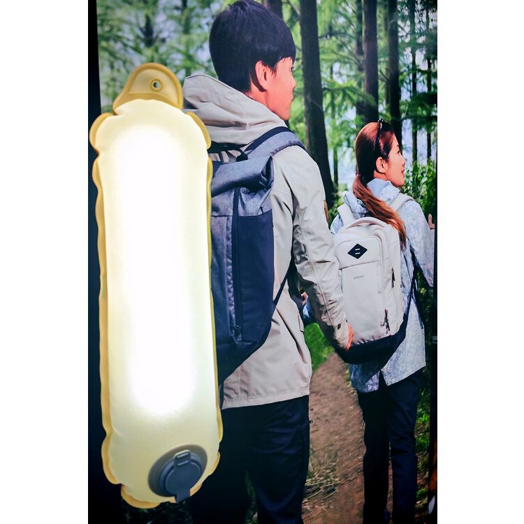 Porodo Inflatable Outdoor Magnetic Tube Light with Warm & White Light, Up to 15 Hours Working Time, Magnetic Attachment, Up to 150 Lumens Brightness, 2000mAh Battery Capacity, Type-C Charging Port, TPU Material - White