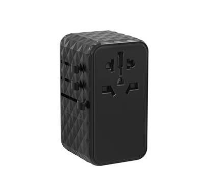 Powerology Universal Adapter 100W X2 Type C port and X2 U...