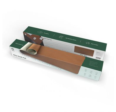 Green Lion Elite Desk Leather Mouse Pad - Brown