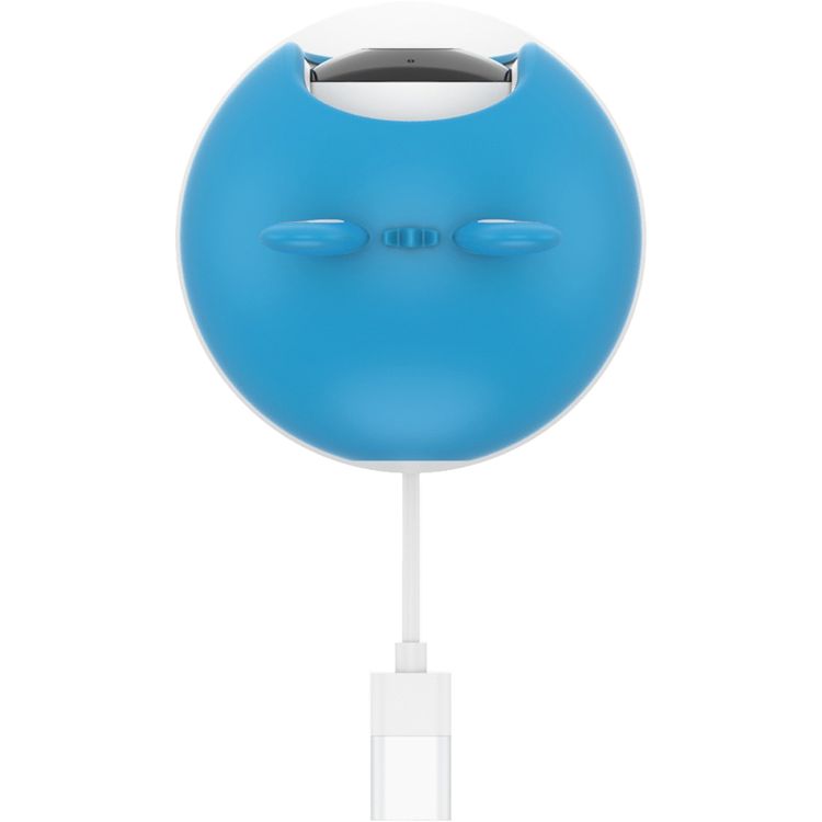 Powerology Monitor & App Baby Camera with Blue & Pink Covers, 1920 × 1080 Pixels Resolution, Night Vision, Type-C Charging Interface, Built-in Lullabies - White