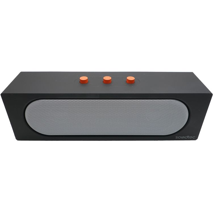 Porodo Portable Stereo Speaker with 5.4 Bluetooth Version, 6 Hours Working Time, Multi-Function Button, 10m Operating Range, Call Function, TF Card Slot, Dual 5W Speakers - Black