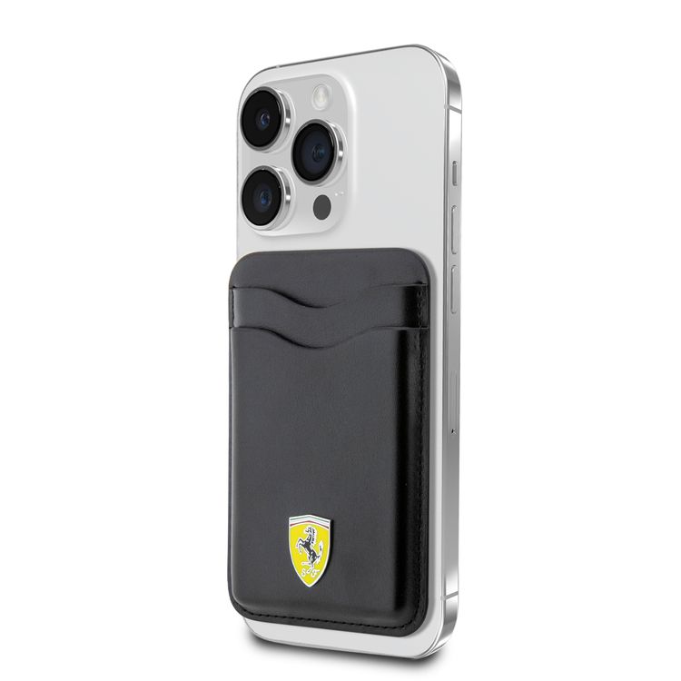 Ferrari Cardslot Magsafe PU Leather - Black