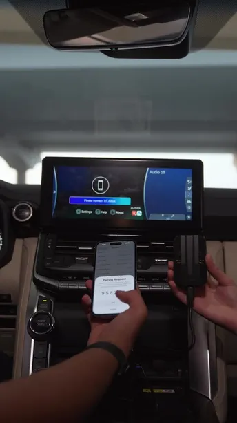 Porodo Wireless CarPlay with Supports Split Screen in UAE | Type-C USB Interface - Black Color | (PD-LFST114-BK)