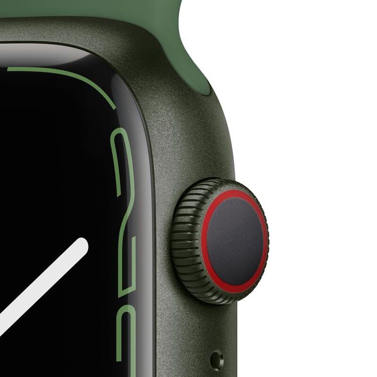 Apple Watch Series 7 [GPS  41mm] with Green Aluminum Case & Clover Green Sport Band