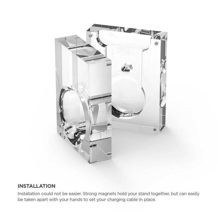 Elago Acoustic Amplification Stand Compatible with iPhone 6/7, Classic & Modern Design, Transparent Acrylic, Increases the Volume, Convenient, Cable Management, Easy Installation