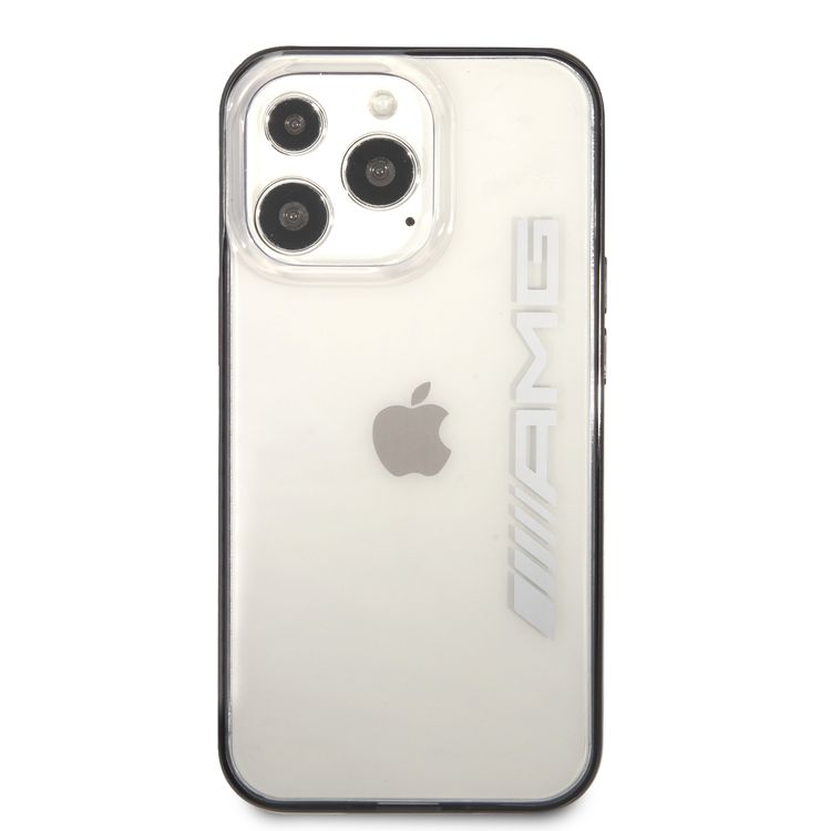 AMG PC Transparent Hard Case with Black Matte TPU Rim iPhone 14 Pro - Clear