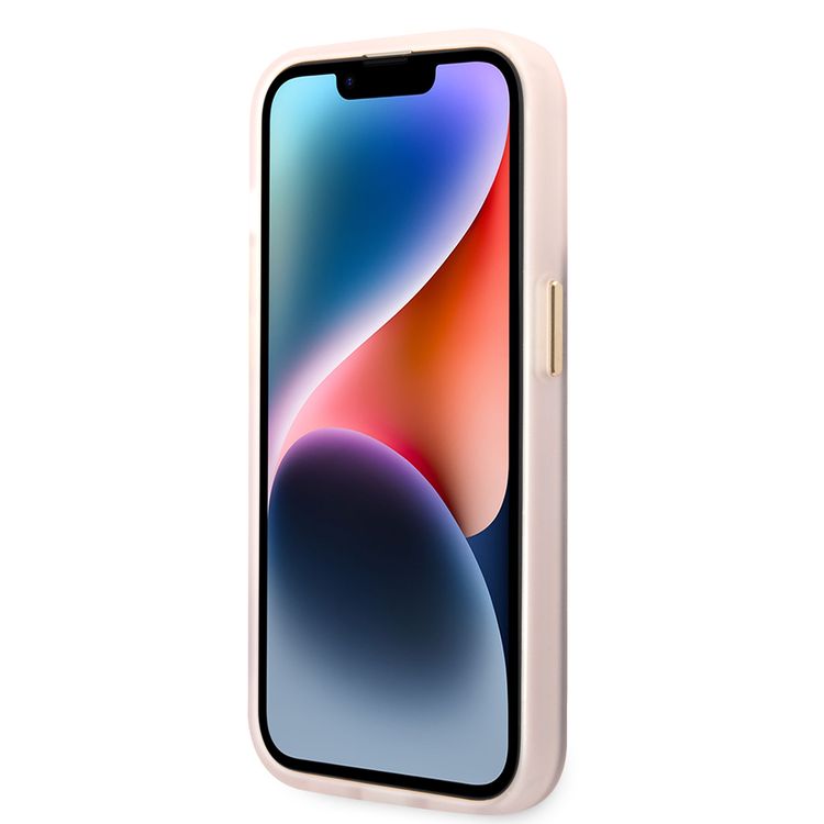 Tumi HC Aluminium Carbon Pattern Case For iPhone 14 Pro - Pink