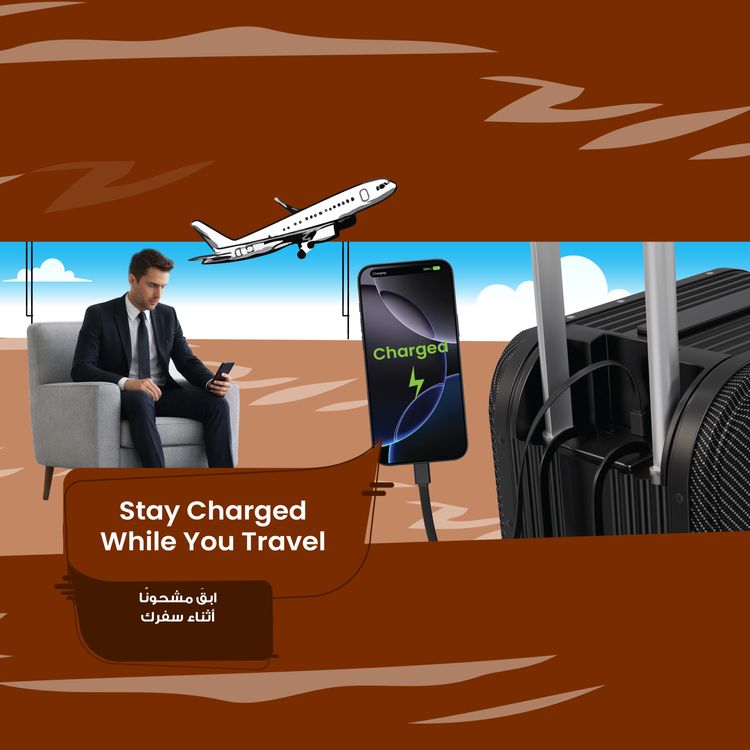 Levelo Spark-E Portable E-Scooter Luggage with Smooth-Rolling Wheels , Ultra-Light Carbon Fiber Construction, TSA Lock, Smart Telescopic Handle, Effortless Travel, Reverse gear, 250W Motor Power, 20L Luggage Capacity,  110kg Max User Weight - Black