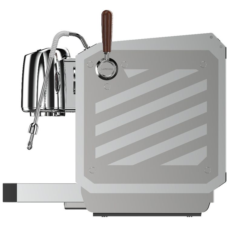 LePresso Corazzato 9-Bar Coffee Machine with Italian Rotary Pump, 3.0L Steam Boiler Capacity, Precise Temperature Control, Programmable Parameters, Pre-Infusion Control, 0.5L Coffee Boiler Capacity - Silver