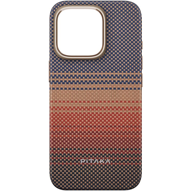 Pitaka Military Grade Case for iPhone 16 Pro, Military-Grade Shockproof Case, Built-in NFC, Raised Camera Lip, MagSafe Compatible - Sunset