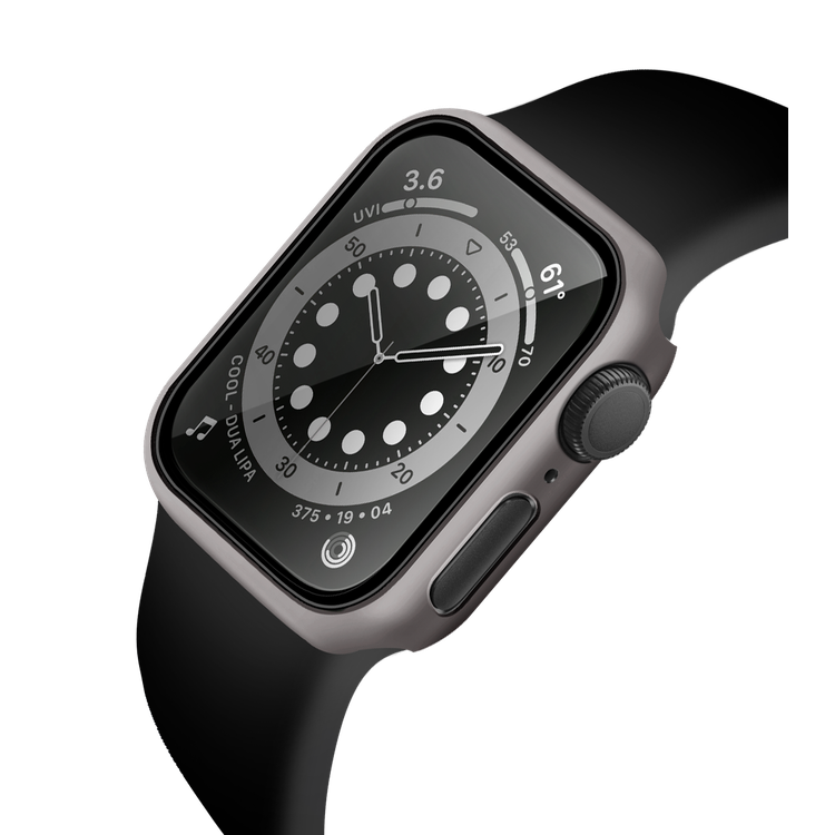 Viva Madrid Fino Screen Protector Case Compatible for Apple Watch, Full Protective Bumper Cover Case, Shock Absorbent & Anti-Scratch Replacement Case Compatible with 42/44mm - Gray