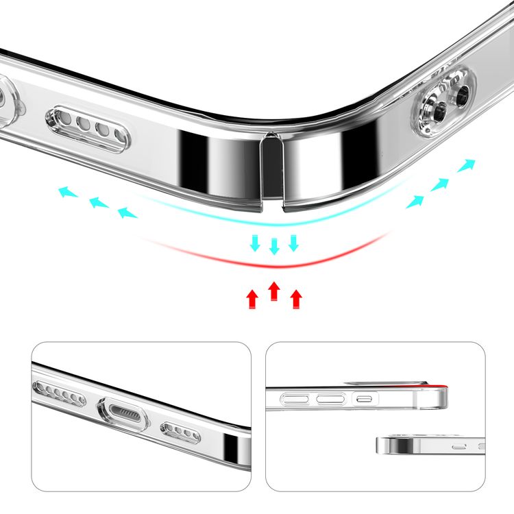 Green Lion Delgado PC Case for iPhone 13 Pro Max 6.1",  Drop Protection - Clear