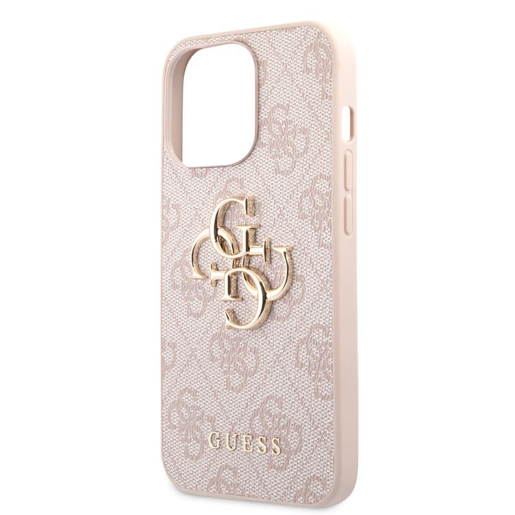 CG MOBILE Guess PU Leather 4G Big Metal Logo Compatible for iPhone 13 Pro Max (6.7") Anti-Scratch, Easy Access to All Ports, Shock Absorption & Drop Protection