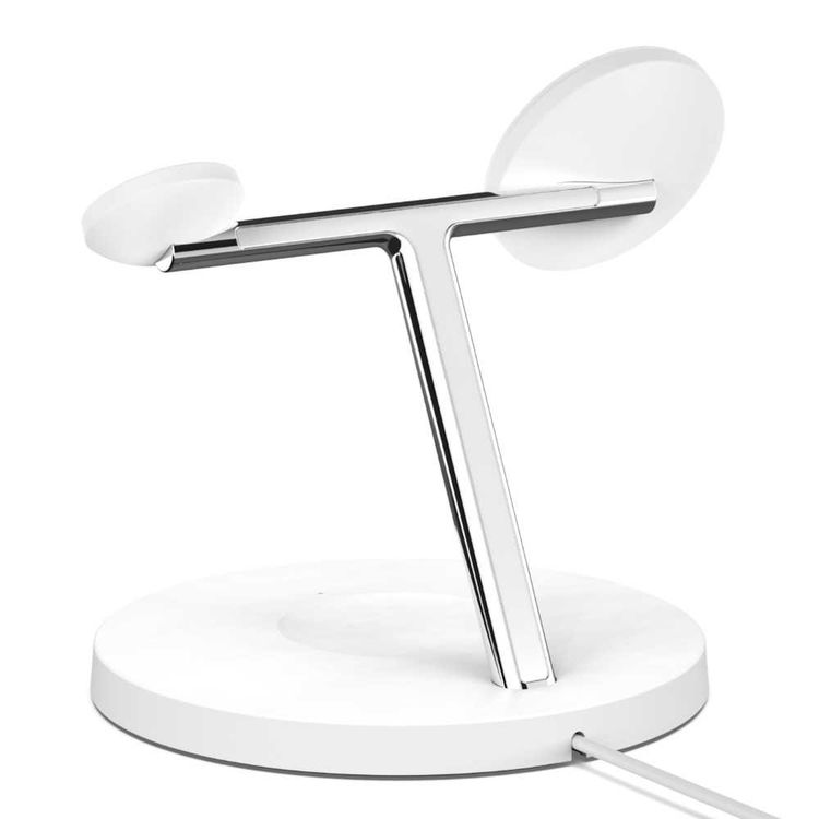 Wireless Charger Belkin WIZ009myWH 3-in-1 Fast Wireless Charger - White