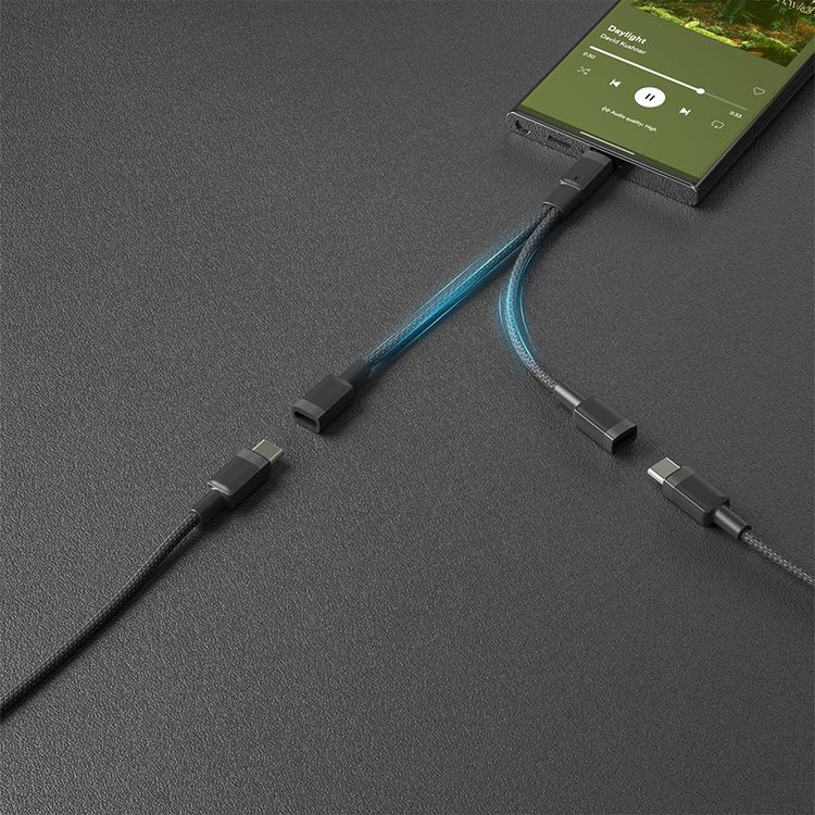 Porodo Audio & Charge Adapter with Type-C Connector, Crystal Clear Audio, Optimal Charging, USB-C Audio & Charging Inputs, Wide Compatibility, Simultaneous Charge & Play