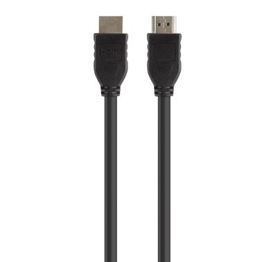 Belkin Slim Lightweight High Speed HDMI 5M Cable with Ethernet, Soft Pliable Cord Design, Tangle-free, Nickel-plated - Black
