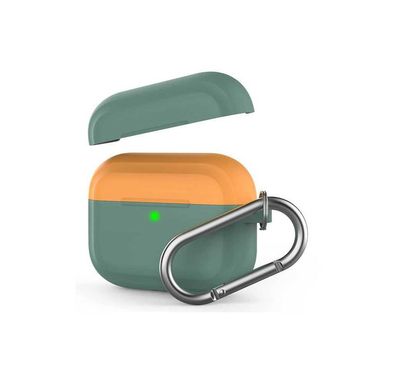 AhaStyle Premium Silicone Two Toned Case with Anti-Lost Keychain Compatible for AirPods Pro, Scratch Resistant, Shock Absorption, Drop Protection, & Dustproof