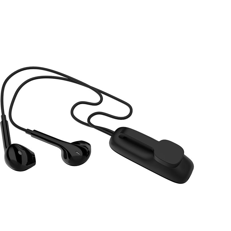 Green Lion Clip Tune Wireless Earphones with Creative Clip-On Design, Up to 11 Hours Working Time, 14.2mm Speaker, Control Buttons, 60 Hours Standby, Comfortable to Wear, USB-C Charging Port - Black
