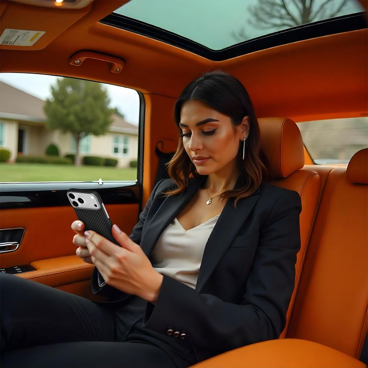 Levelo Sergei 1500D Aramid Fiber Case for iPhone 17 Pro, 5 Times Stronger than Steel, 0.95mm Thickness, Strong Magnets & MagSafe Compatible, Shock-Resistant Bumper, Bulletproof Protection, Raised Bezel for Camera, Ultra-Lightweight Design - Black