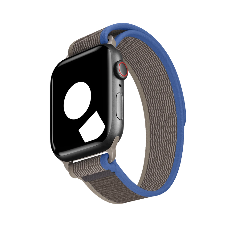 حزام ساعة Pawa Paris Trail Loop Ultra/Series 8 49/45/44/42 ملم - أزرق/رمادي