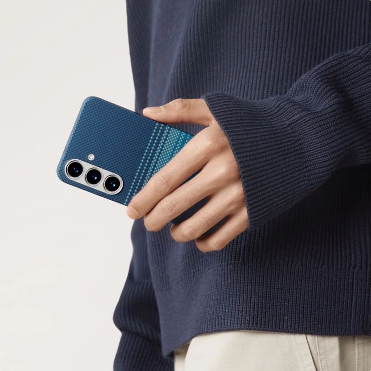 Pitaka Aries Tactile Woven Case for Samsung Galaxy S25 Ultra, 6.8-inch, Incredibly Slim and Light, Fusion Weaving - Moonrise
