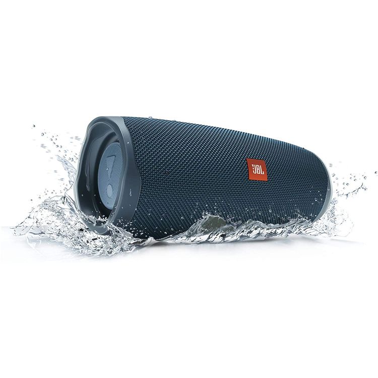 JBL Charge 4 Portable Wireless Bluetooth Speaker with Built-in Power Bank, 7500mAh Battery 20-hours Playtime, IP67 Waterproof & Dustproof Feature - Blue
