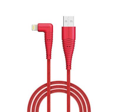 راف باور كابل مضفر من النايلون بطول 3 أقدام / 0.9 متر متوافق مع أجهزة البرق ، شحن سريع 2.4 أمبير ، ألعاب لعب مريحة 90 درجة ، سلك شحن ونقل بيانات سريع ، متانة سحب السيارة