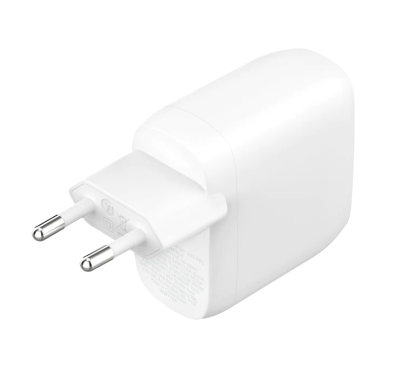 Belkin Boost Charge Pro Dual USB-C Wall Charger with PPS 60W - White