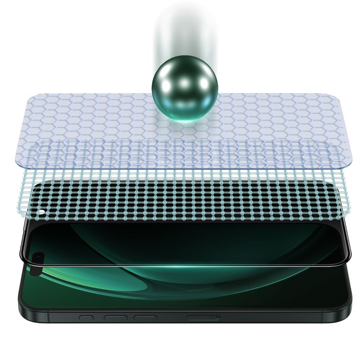 Green Lion 3D Silicone Plus Advanced Privacy Edge Glass for iPhone 16 Pro Max, Crystal Clear, Bubble Free, Anti Scratch, Highly Responsive, Anti Fingerprint, Grease Resistance - Black