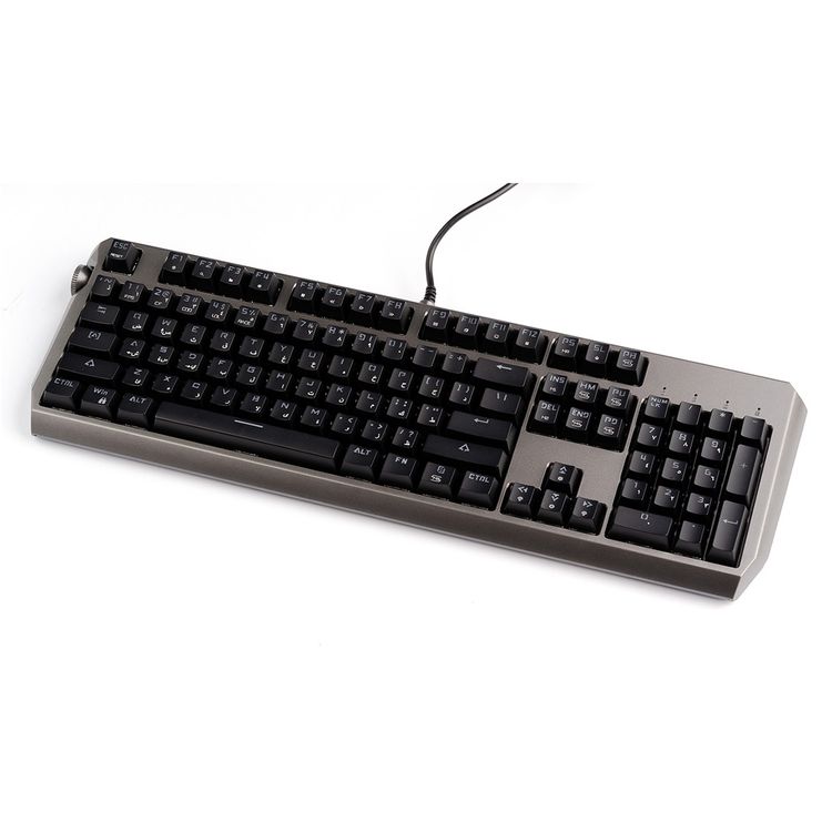 Porodo Gaming Wired Full Keyboard with Red Gateron Switch, Anti-ghosting Keys, Macro Software, English and Arabic Layout, 50 Million Clicks Lifespan, Volume Knob, 104 Pieces Keys - Black