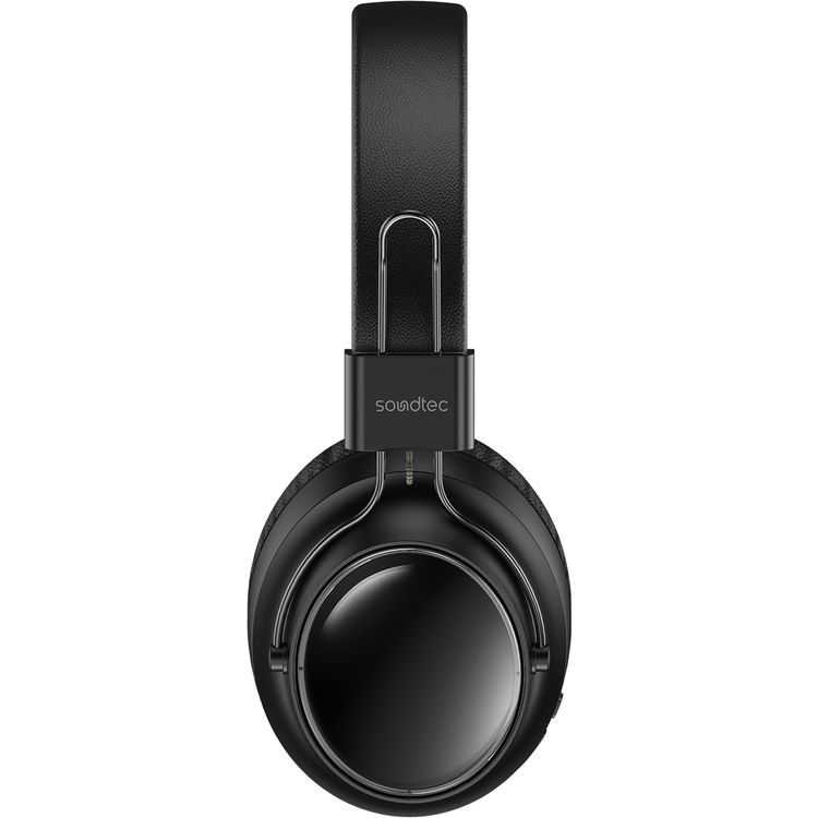 Porodo Wireless Stereo Headphones with Smooth-Touch, 40mm Speaker Diameter, Up to 20 Hours Play Time, 10m Transmission Distance, 180 Hours Standby Time, TF Card Support, Stereo Sound Quality - Black